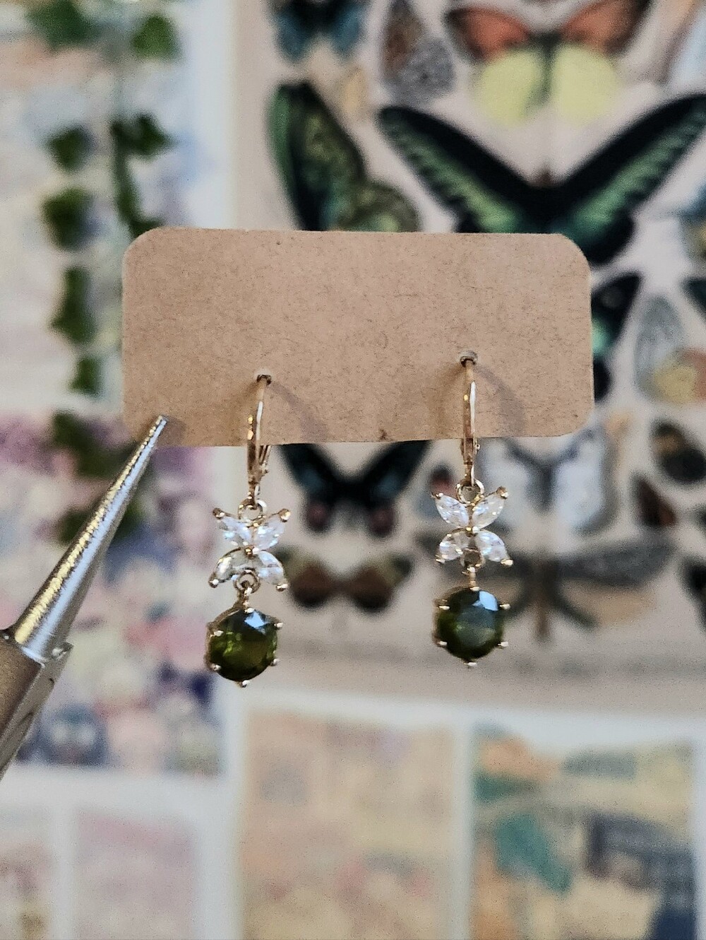 Gold earrings
